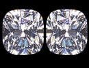 Matched pair of Cushion diamonds