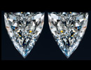 Matched pair of Shield diamonds