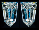 Matched pair of Taper Bullet diamonds