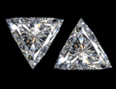 Matched pair of Trilliant diamonds